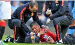 Cận cảnh chấn thương của Marcos Rojo trong Derby Manchester
