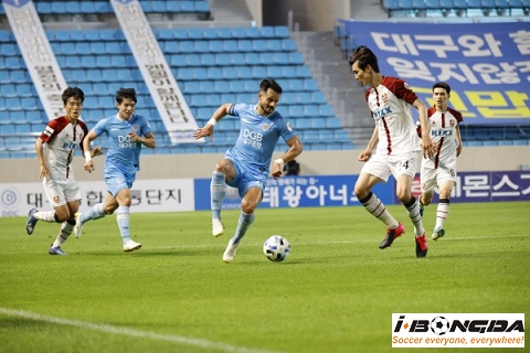 Daegu FC vs Gangwon FC 18h00 ngày 27/06