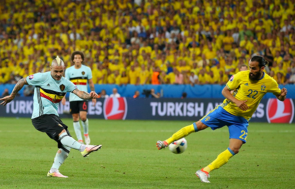 Thụy Điển 0 - 1 Bỉ (Euro 2014-2016, vòng bảng)