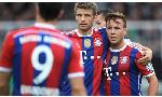 Bayern Munich 4 - 0 Hoffenheim (Đức 2014-2015, vòng 12)